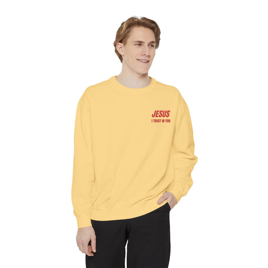 JESUS I TRUST IN YOU  COTTON CREWNECK